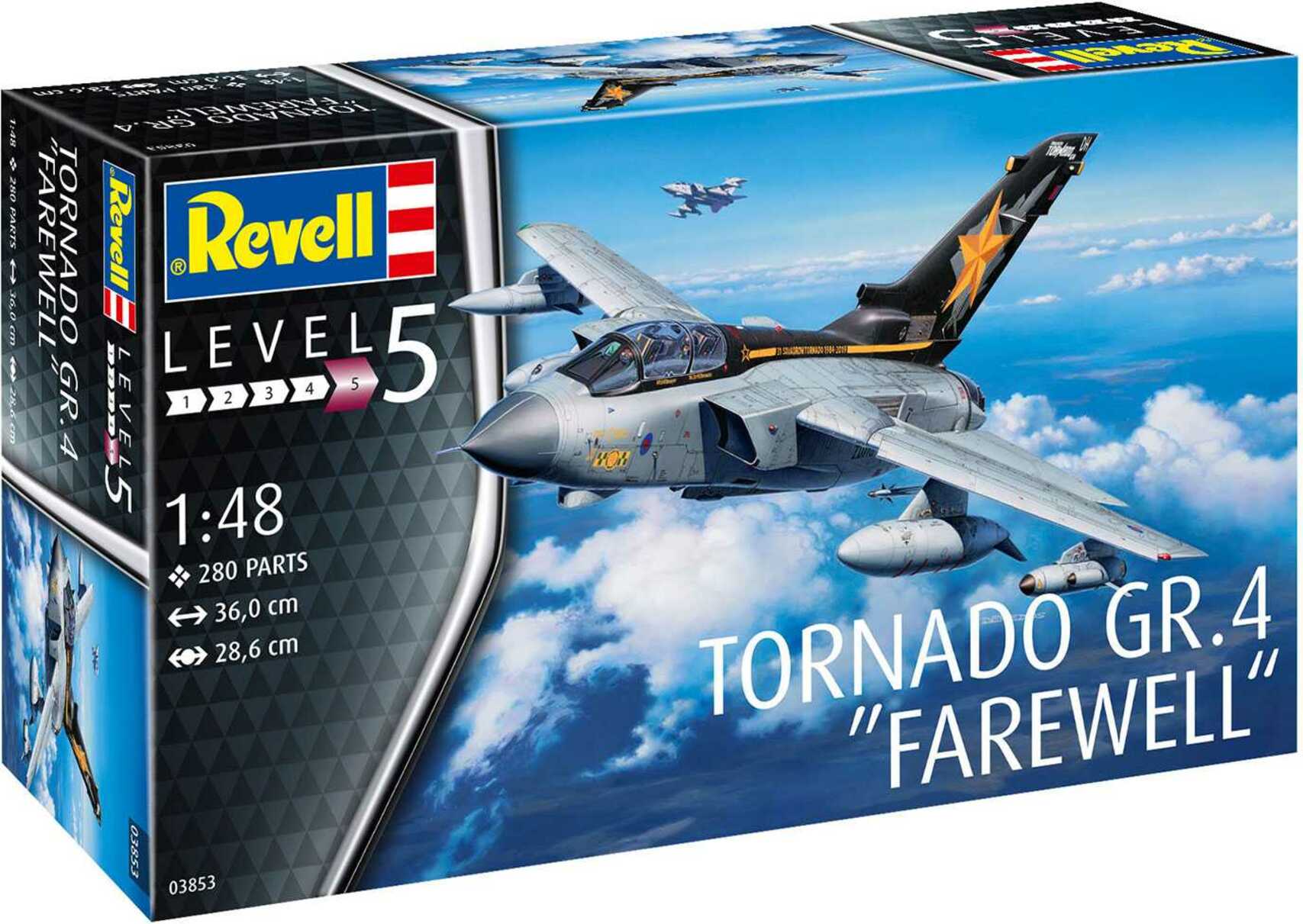 Plastic modelky letadlo 03853 - Tornado GR.4 "Farewell" (1:48)