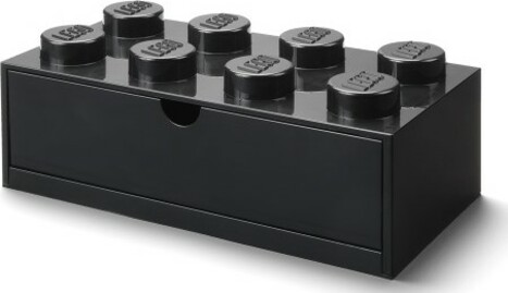 LEGO® stolní box 8 se zásuvkou černá 316 x 158 x 113 mm