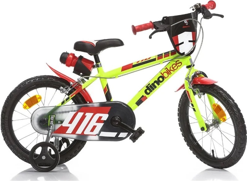 DINO Bikes - Dětské kolo 16 "416US - zeleno - černý 2020