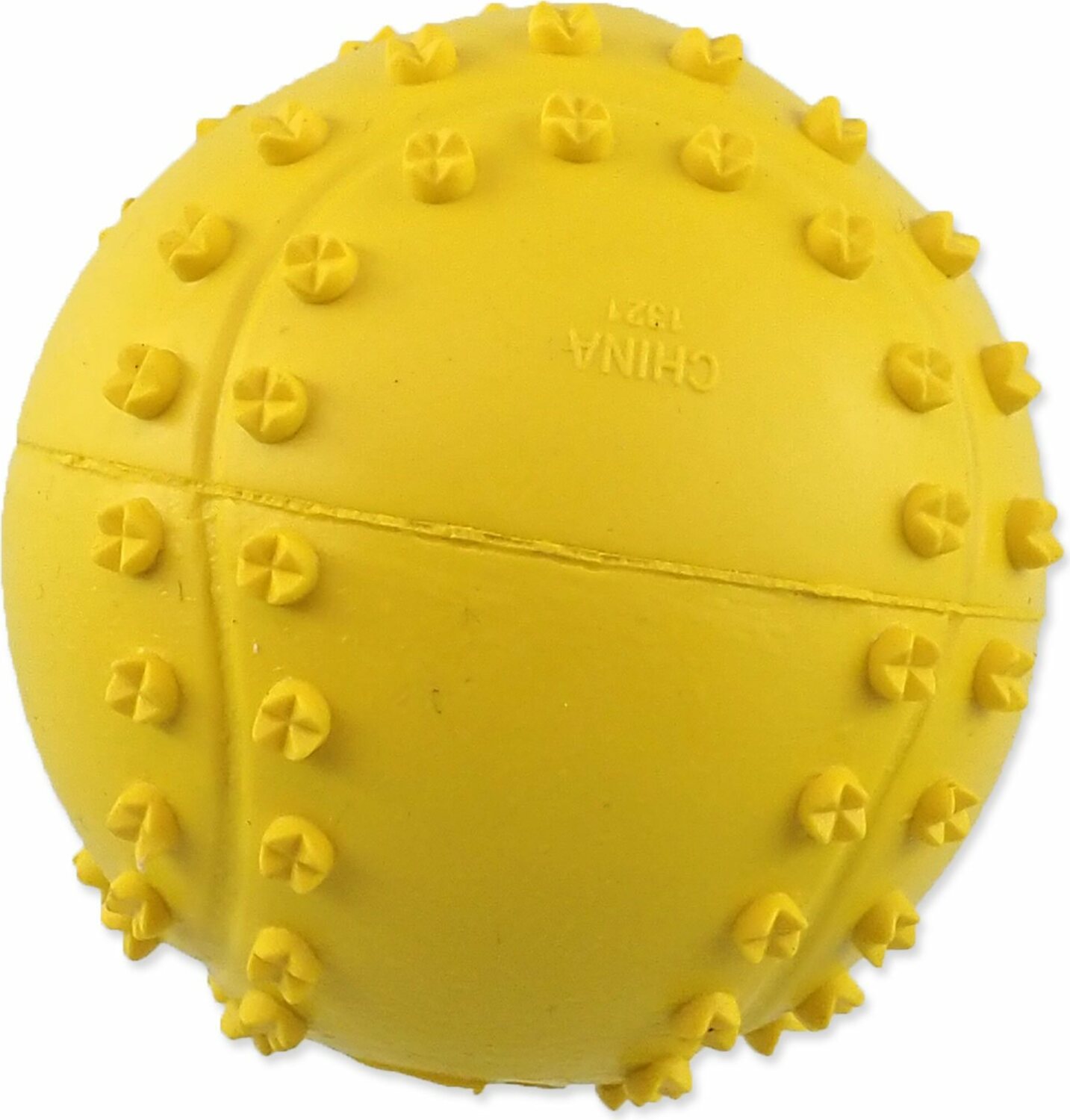 Hračka Dog Fantasy míč tenis s bodlinami pískací mix barev 6cm