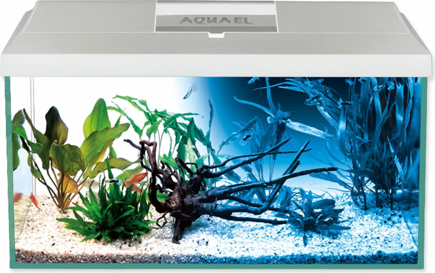 Akvarijní set Aquael LEDDY LED Day & Night bílý 41x25x25cm 25l