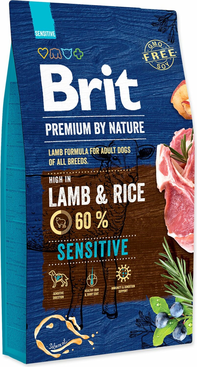 Krmivo Brit Premium by Nature sensitive Lamb 8kg