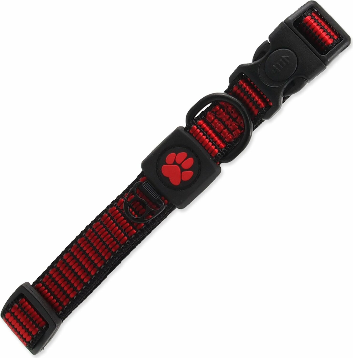 Obojek Active Dog Strong M červený 2x34-49cm