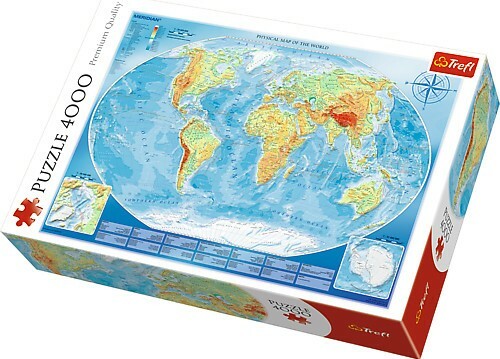 Trefl Puzzle 4000 dílků Velká mapa světa