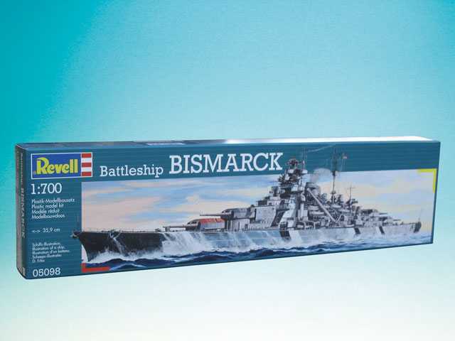 Plastic modelky loď 05098 - Battleship Bismarck (1: 700)