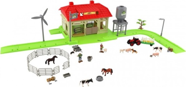 Sada domácí farma se zvířaty a traktorem plast s doplňky