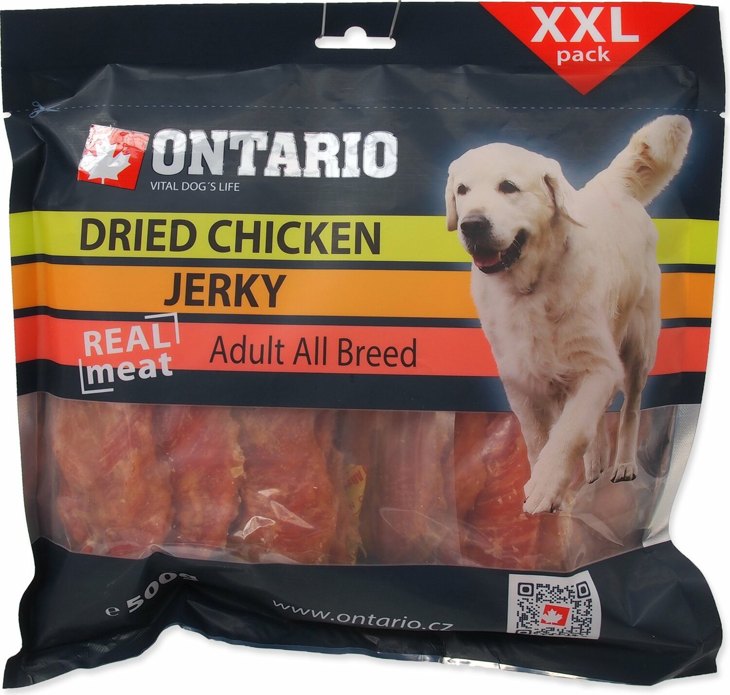 Pochoutka Ontario kuře, sušené plátky 500g