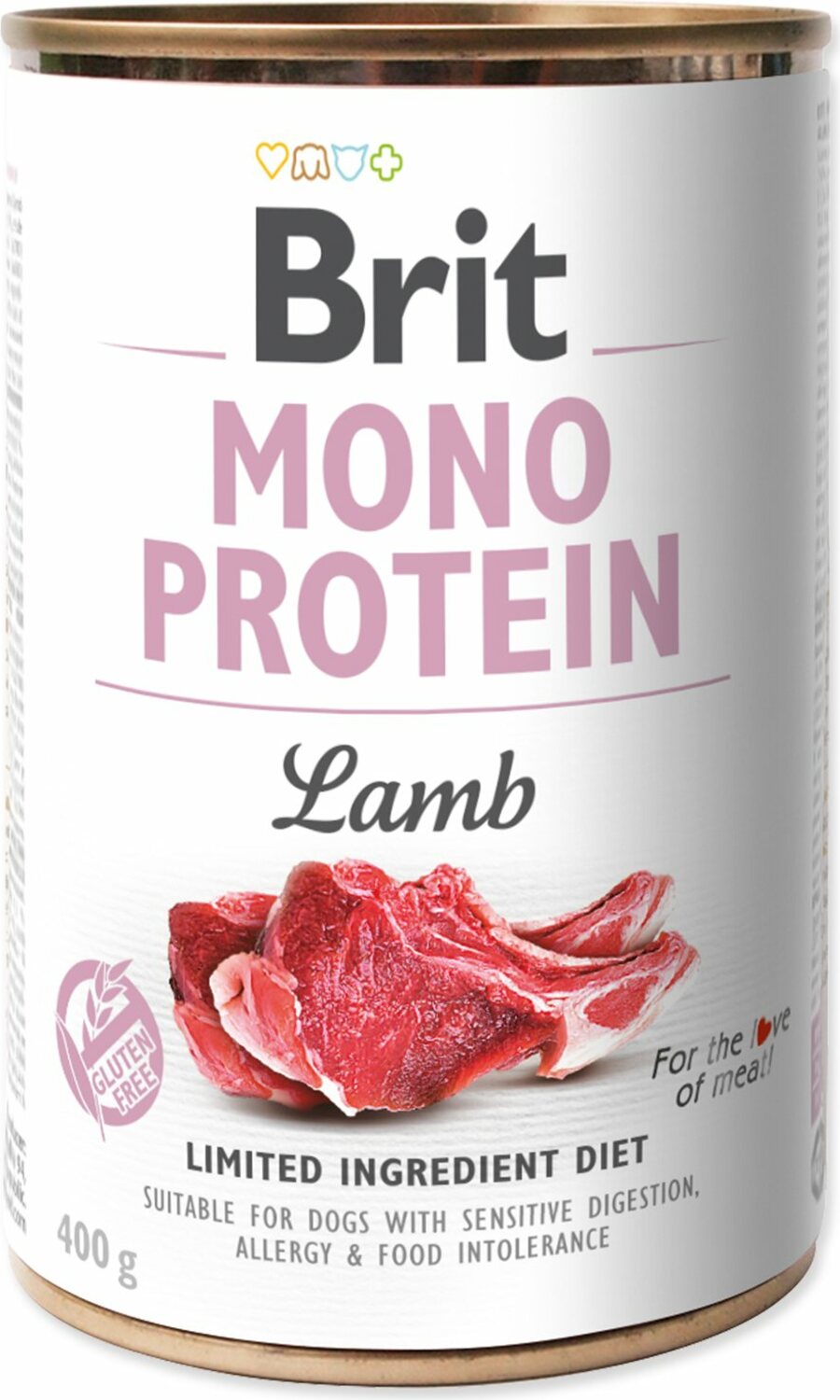 Konzerva Brit Mono protein jehně 400g
