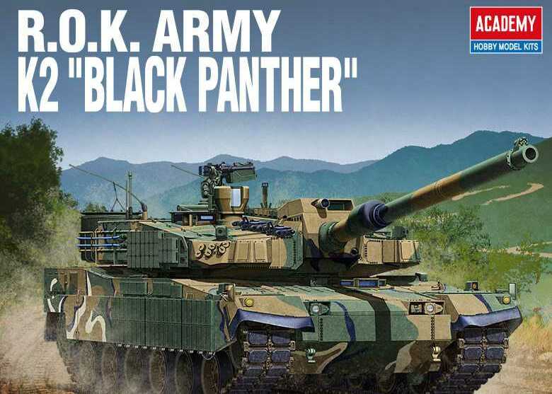Model Kit tank 13511 - ROK ARMY K2 BLACK PANTHER (1:35)