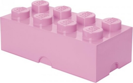 LEGO® úložný box 8 - světle růžová 250 x 500 x 180 mm