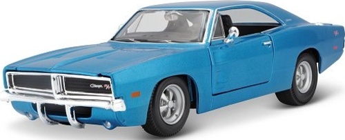 Maisto - 1969 Dodge Charger R/T, metal modrý, 1:25