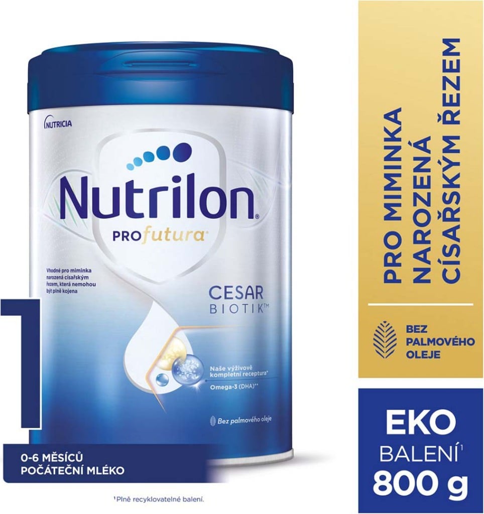 NUTRILON Profutura CESARBIOTIK 1 počáteční kojenecké mléko 800 g