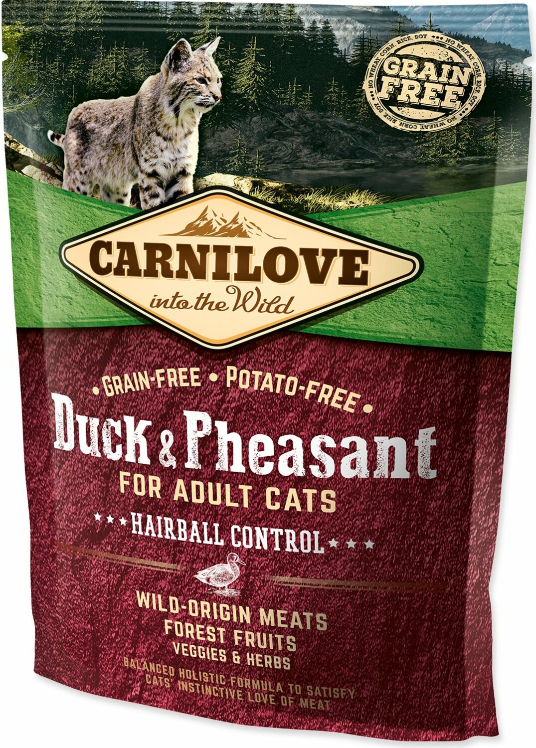 Krmivo Carnilove Adult Cats Hairball Control Duck & Pheasant 0,4kg