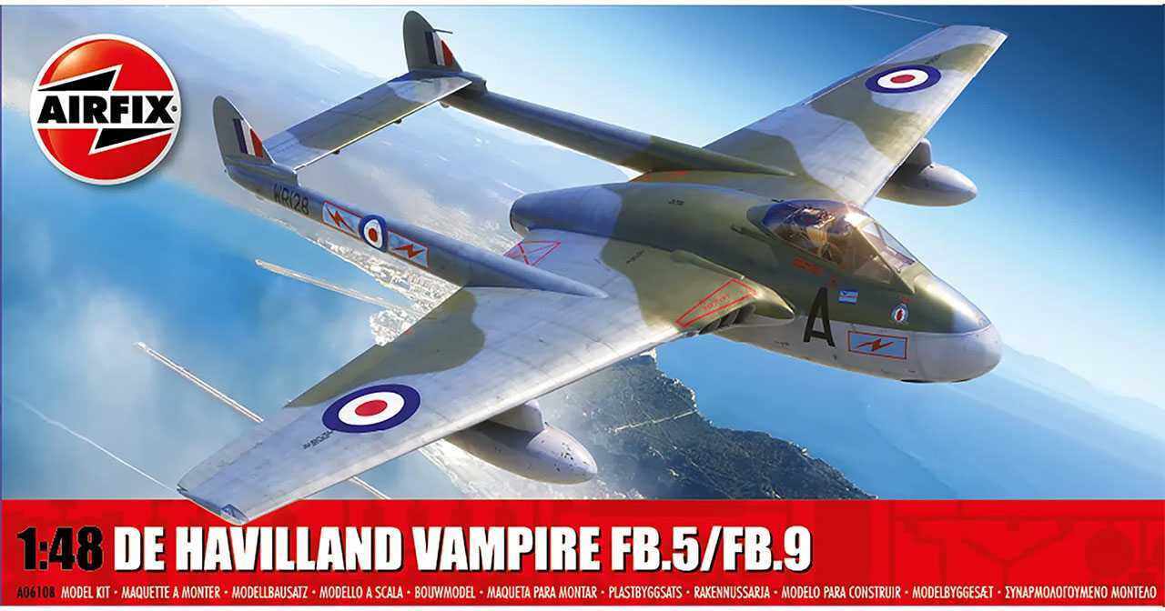 Classic Kit letadlo A06108 - De Havilland Vampire FB.5/FB.9 (1:48)