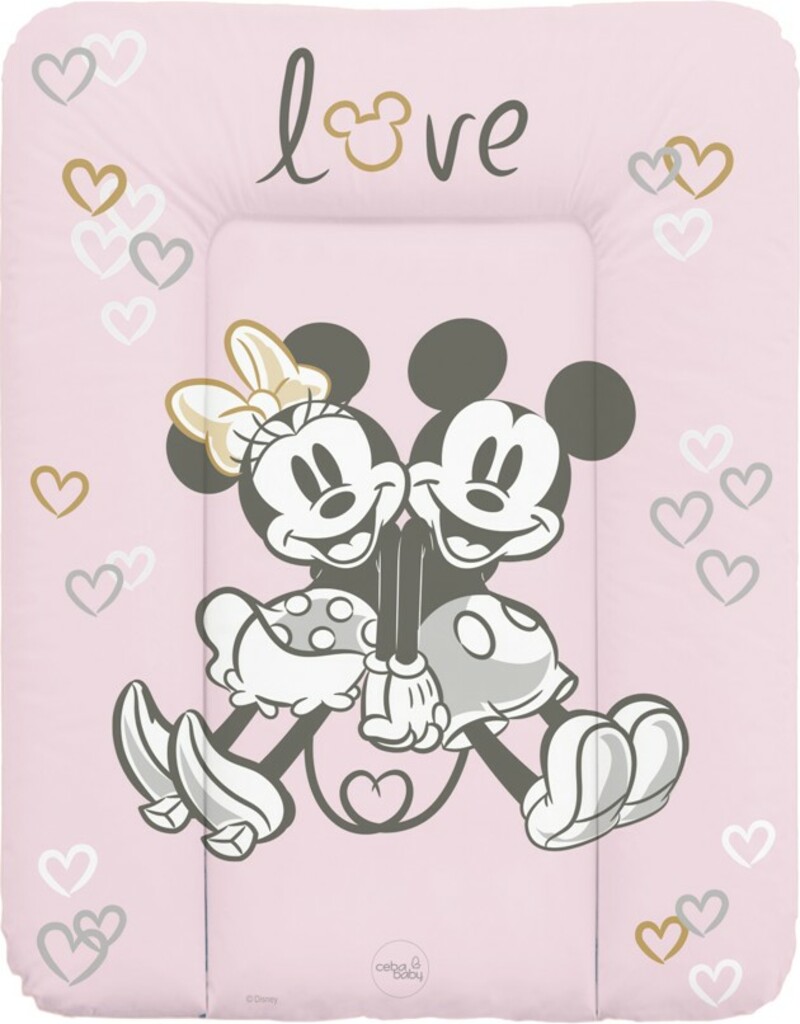 CEBA Podložka přebalovací měkká na komodu 50x70 Disney Minnie & Mickey Pink