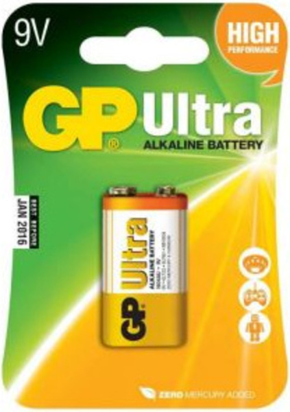 GP ULTRA alkalická baterie 6L22 9V (1ks)