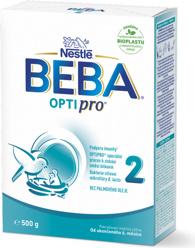 BEBA OPTIPRO® 2 Mléko následné kojenecké, 500 g