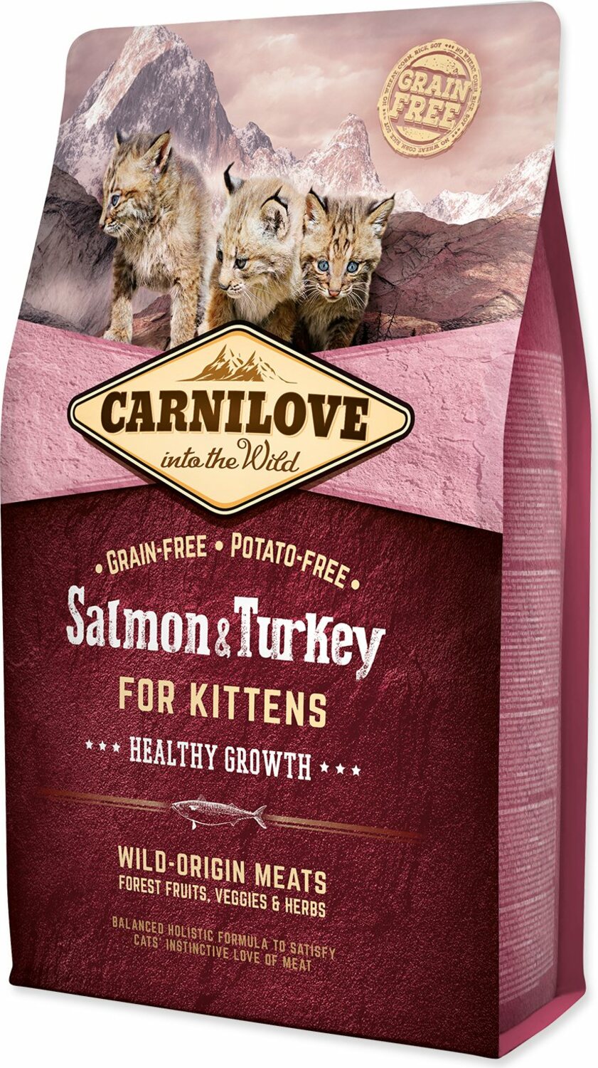 Krmivo Carnilove Kitten Healthy Growth Salmon & Turkey 2kg