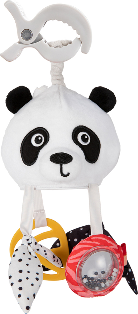CANPOL BABIES Hračka senzorická závěsná cestovní Panda s klipem BabiesBoo