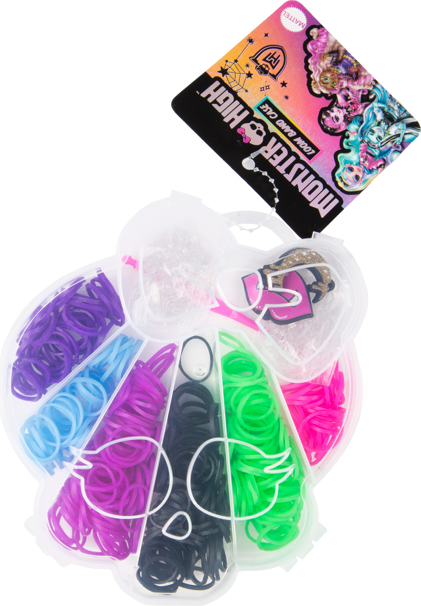 Monster High sada na pletenie náramkov z gumičiek v krabičce
