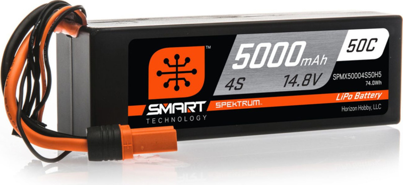 Spektrum Smart LiPo 14.8V 5000mAh 50C HC IC5