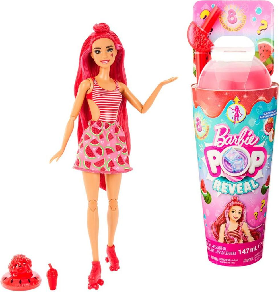 Mattel Barbie Pop reveal barbie šťavnaté ovoce - melounová tříšť