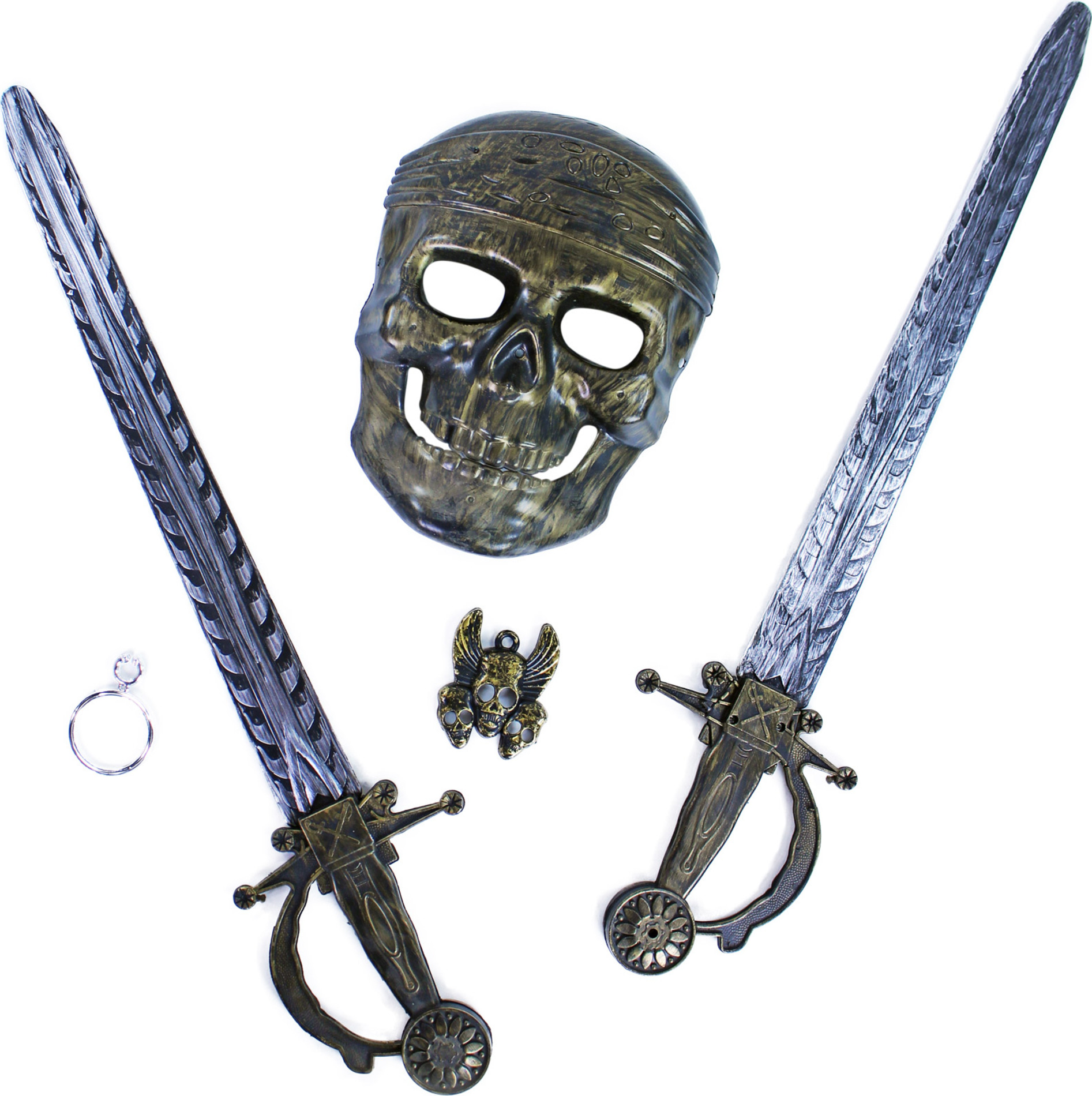 Pirátská souprava s maskou a 2 meči