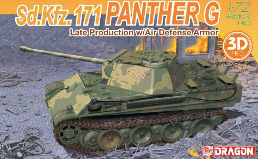 Model Kit tank 7696 - Panther G Late Production w/Air Defense Armor (1:72)