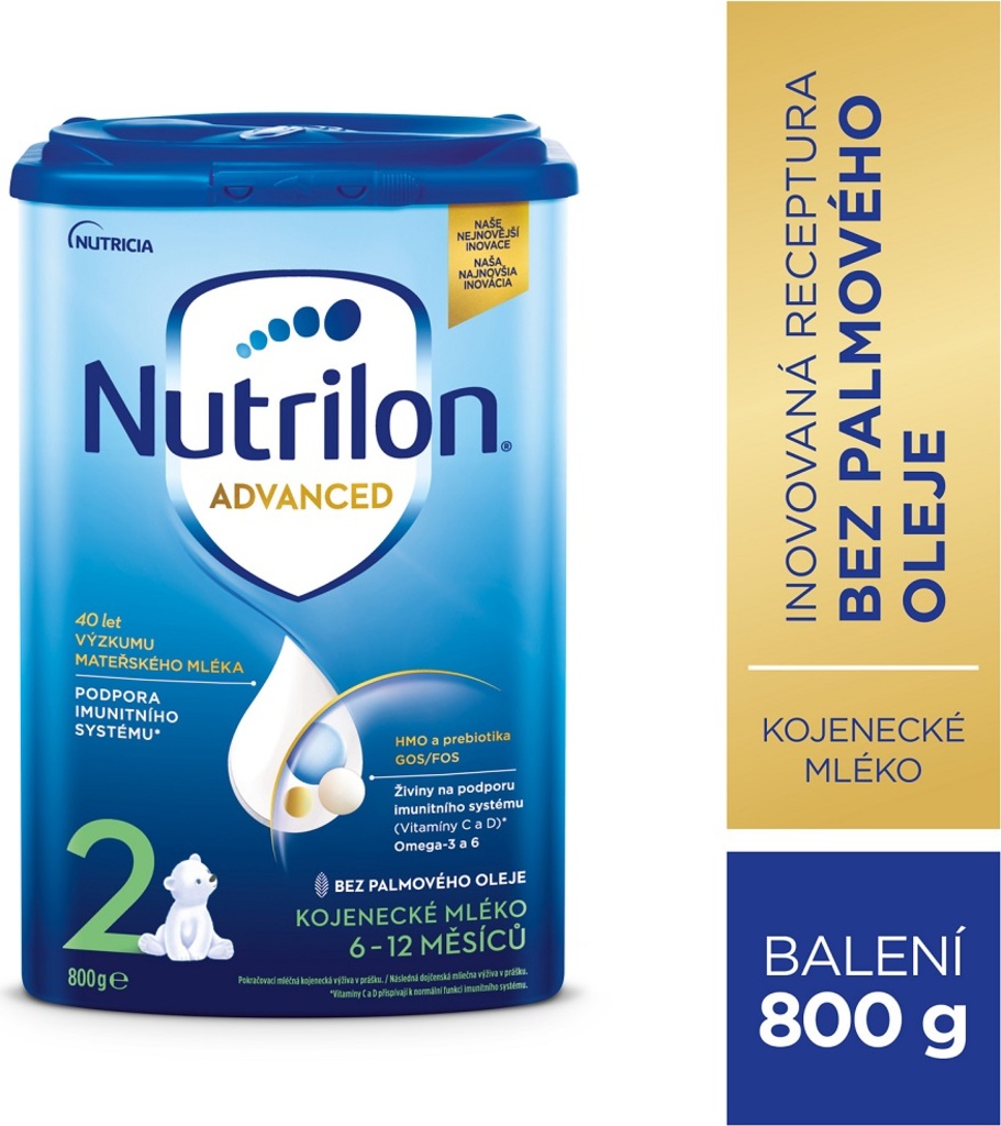 NUTRILON 2 Pokračovací kojenecké mléko 800 g, 6+