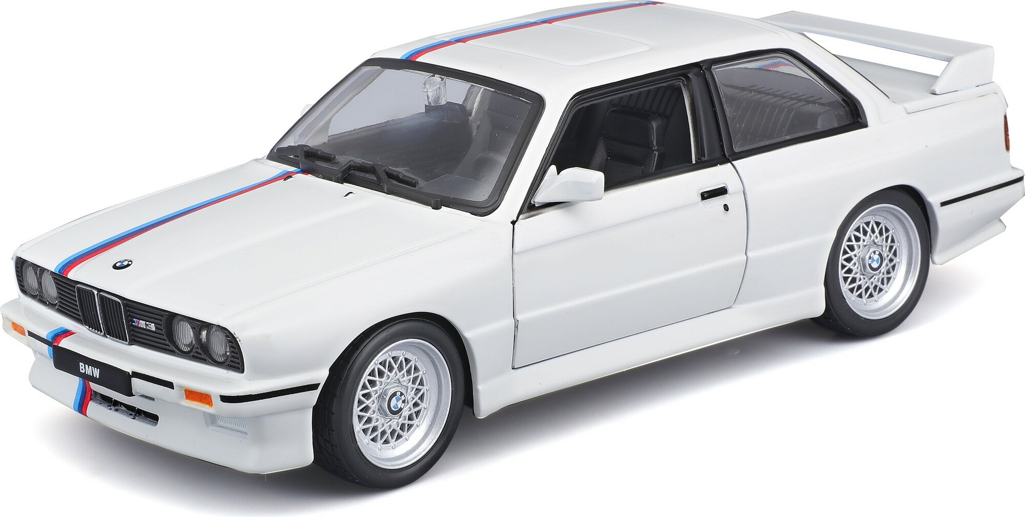 macchina auto BMW M3 coupe bianca modellino giocattolo per bambini 1:24