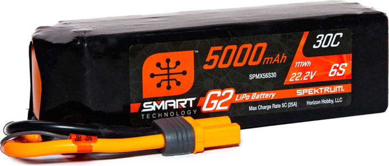 Spektrum Smart G2 LiPo 22.2V 5000mAh 30C IC5