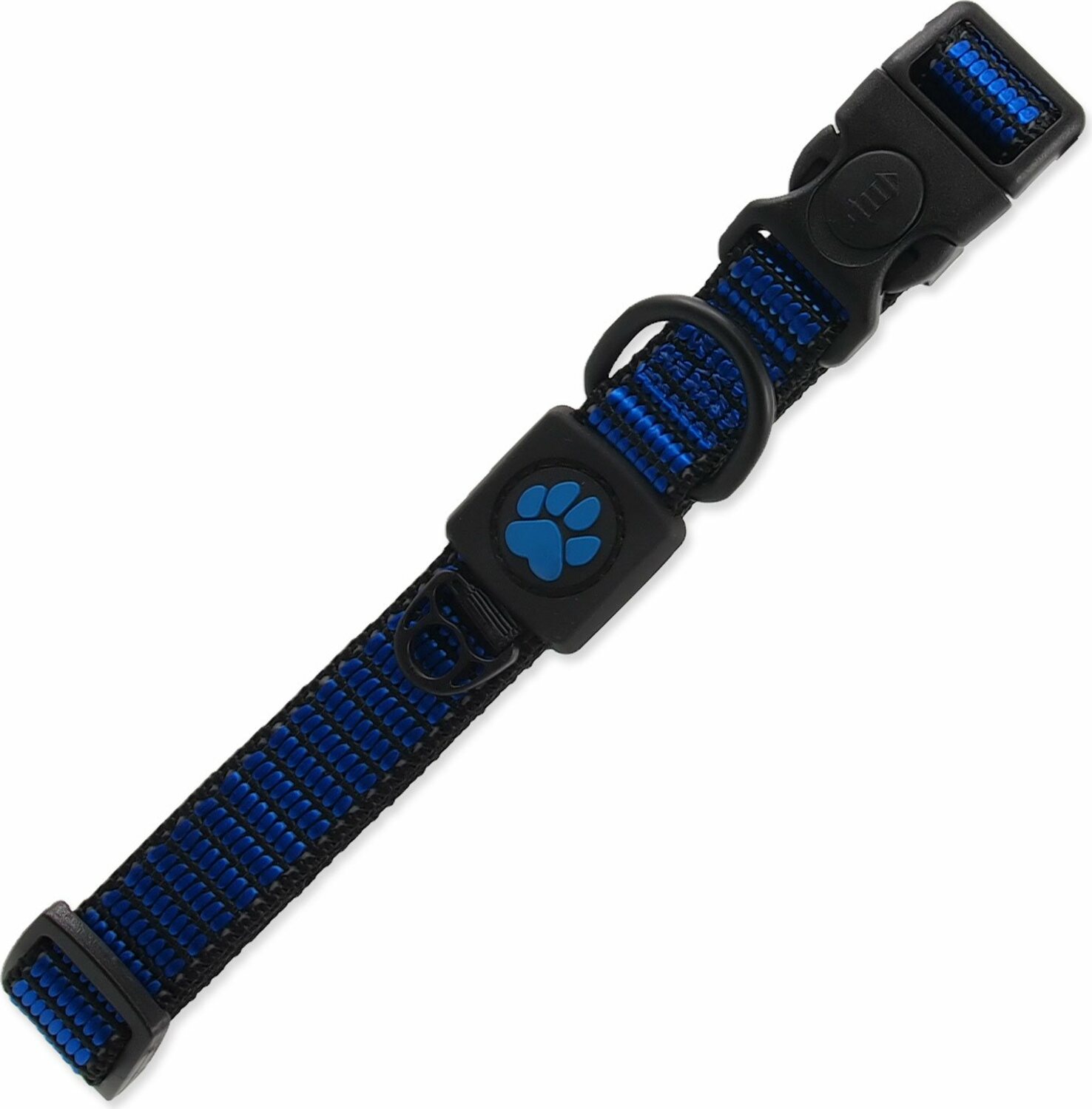 Obojek Active Dog Strong M modrý 2x34-49cm
