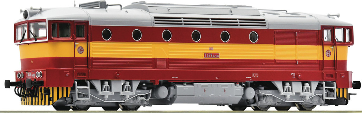 H0 - Dieselová lokomotiva T478 3208, ČSD