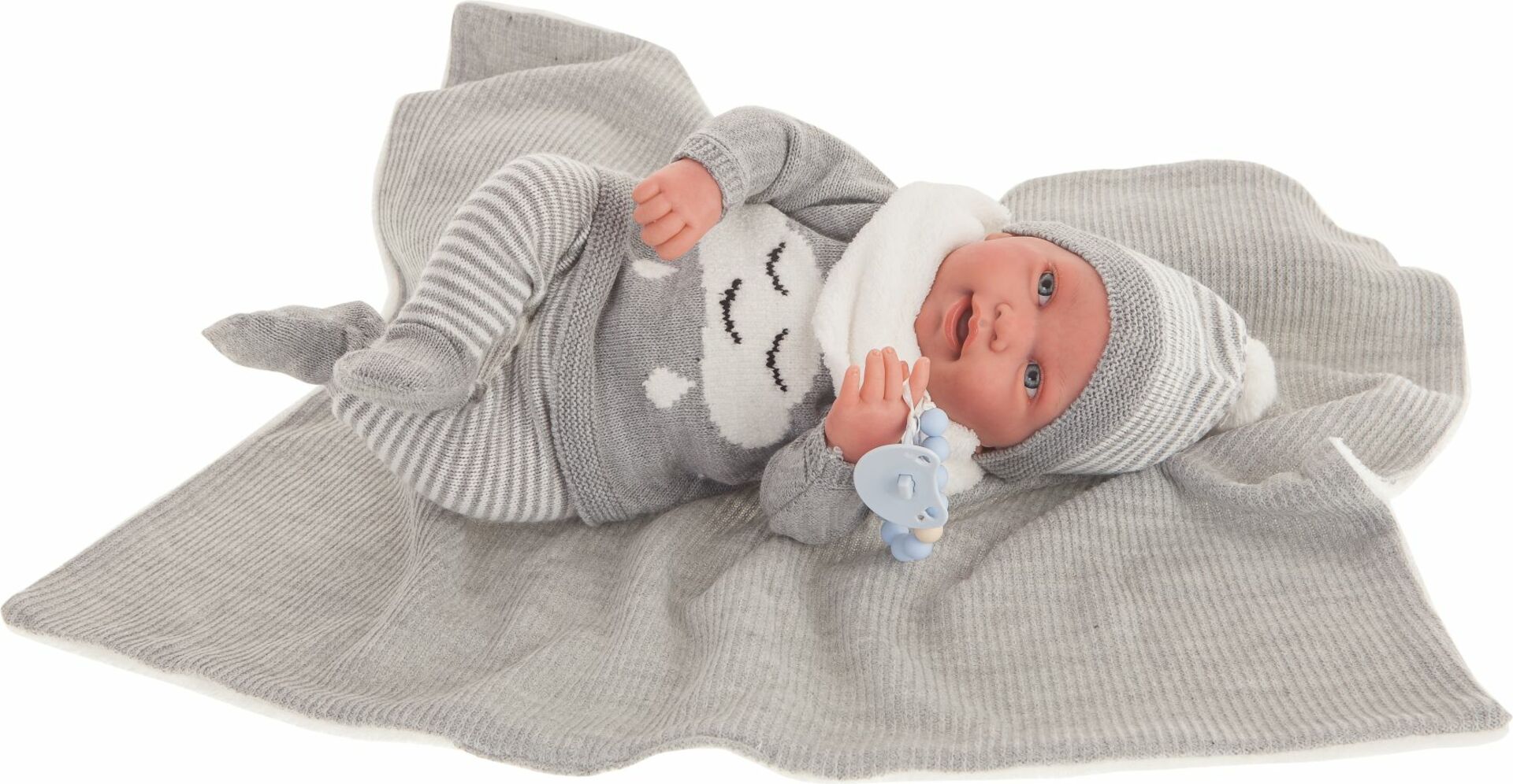 Antonio Juan 80114 SWEET REBORN PIPO - realistická panenka miminko s měkkým látkovým tělem