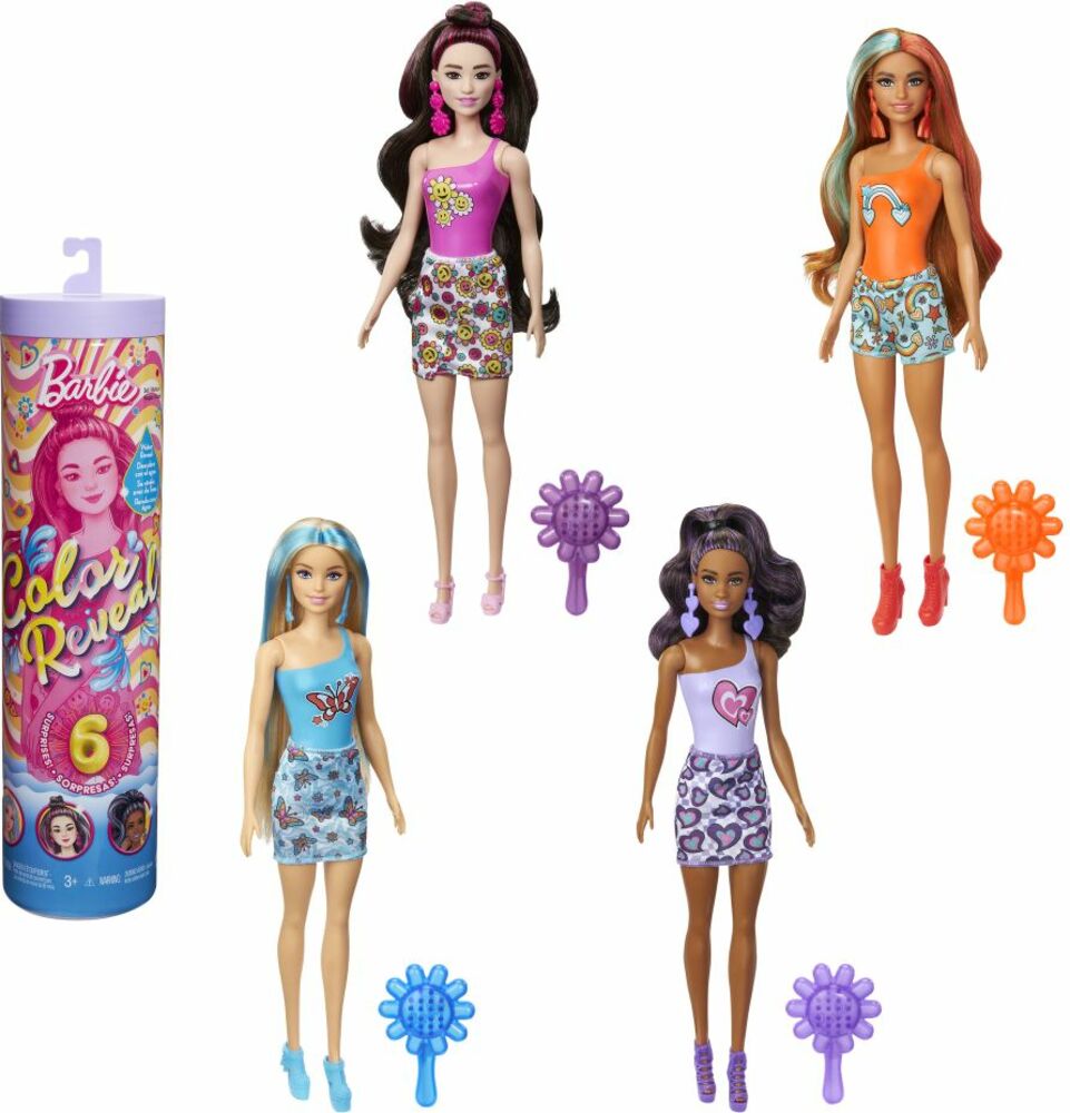 Barbie Color reveal barbie divoké vzory ASST