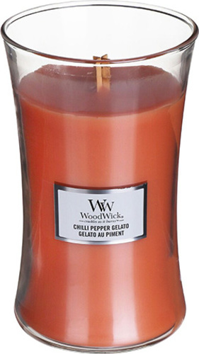 WoodWick Zmrzlina s chilli a pepřem, Svíčka oválná váza, 609.5 g