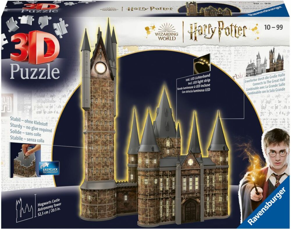 Ravensburger Harry Potter: Hrad Bradavice - Astronomická věž (Noční edice) 615 dílků