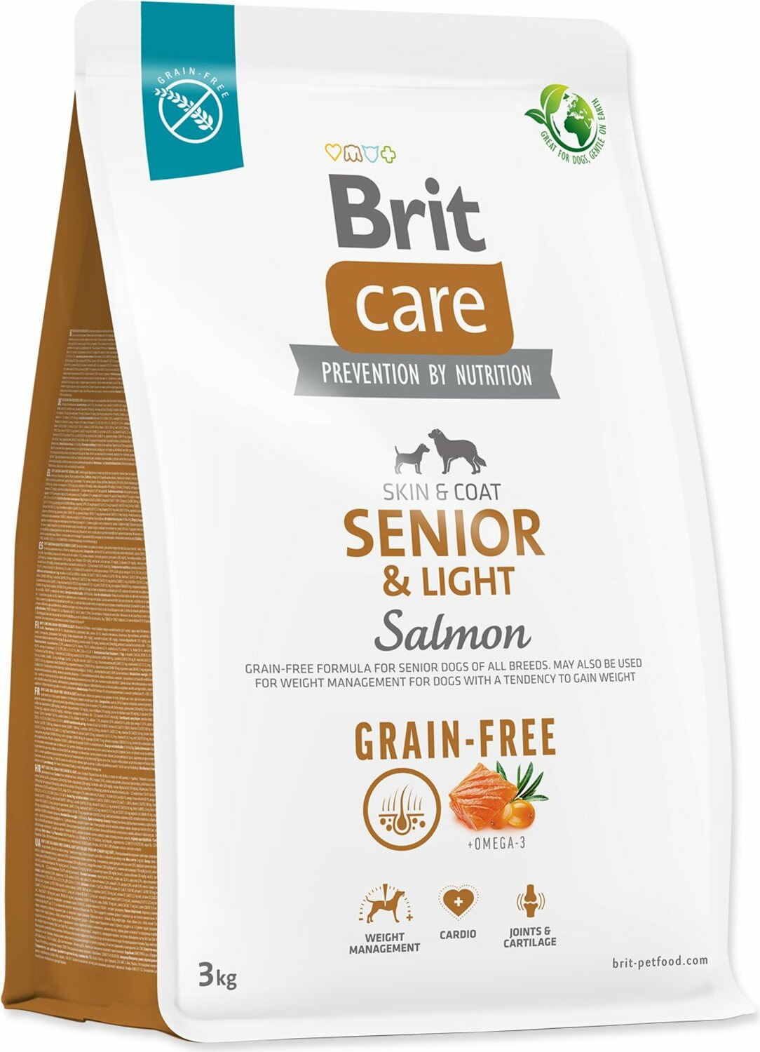 Krmivo Brit Care Dog Grain-free senior & Light Salmon 3kg