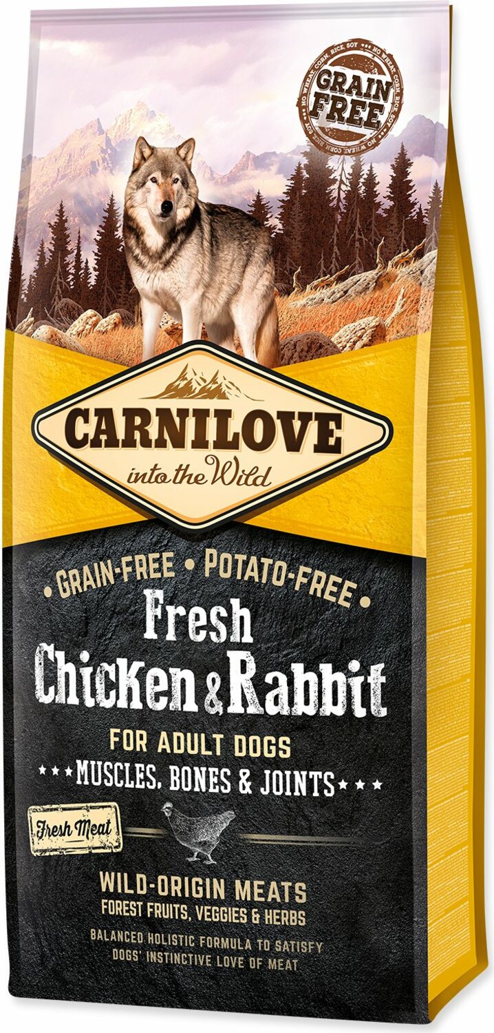 Krmivo Carnilove Dog Fresh Chicken & Rabbit 12kg