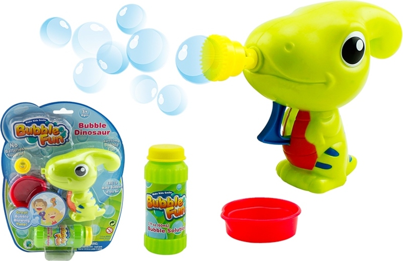 Bubble Fun Bublifuk Dinosaurus s náplní 60 ml - zelený