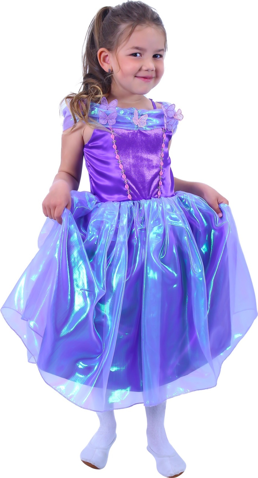 Dětský kostým fialová princezna (S)