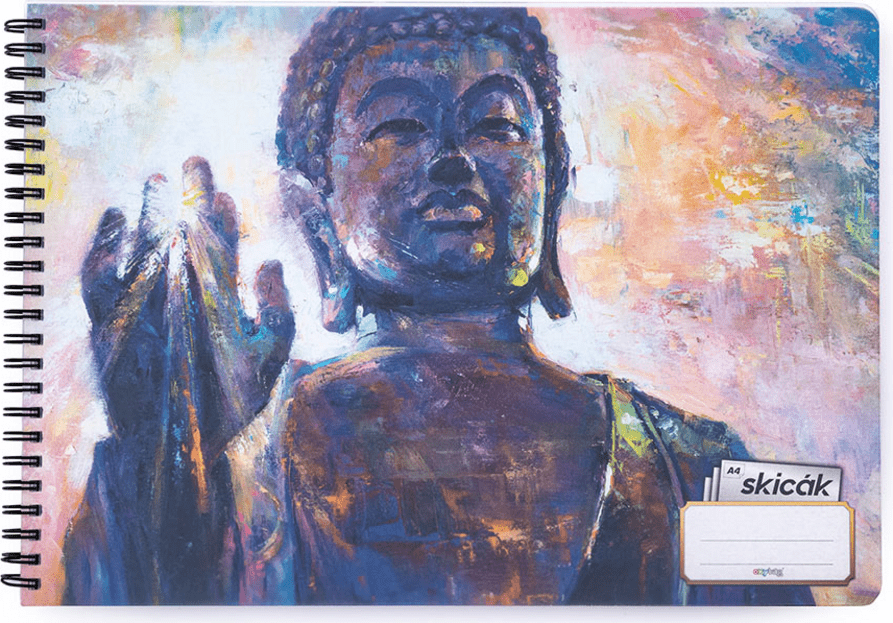Skicař A4 (50 listů) OXYBAG Budha