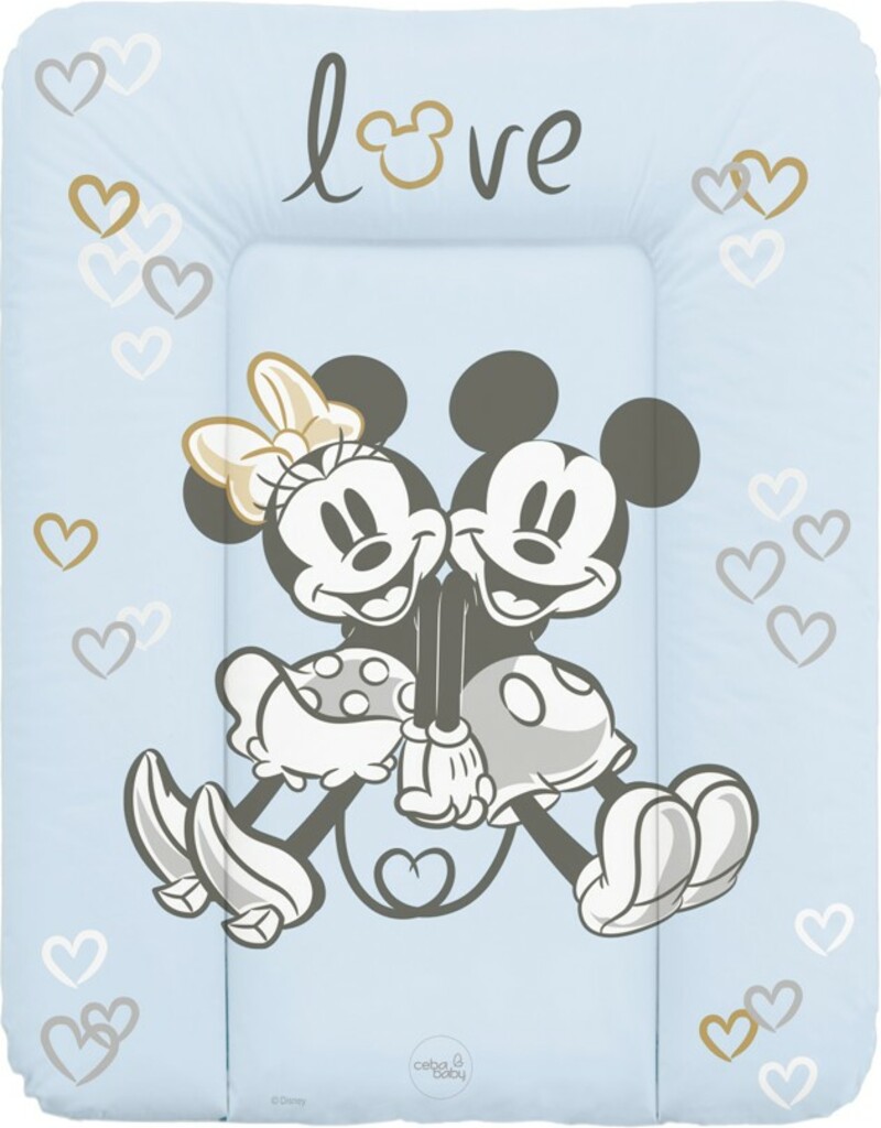 CEBA Podložka přebalovací měkká na komodu 50x70 Disney Minnie & Mickey Blue