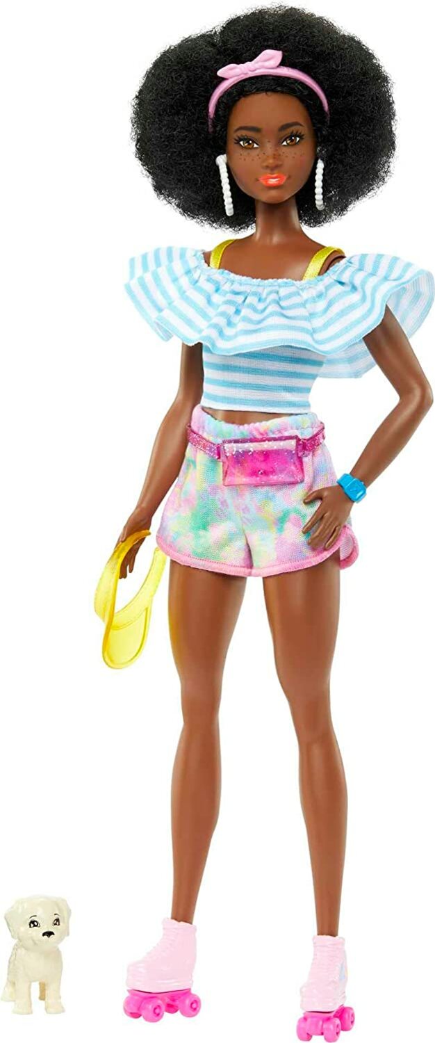Mattel Barbie Deluxe módna bábika - trendy korčuliarka