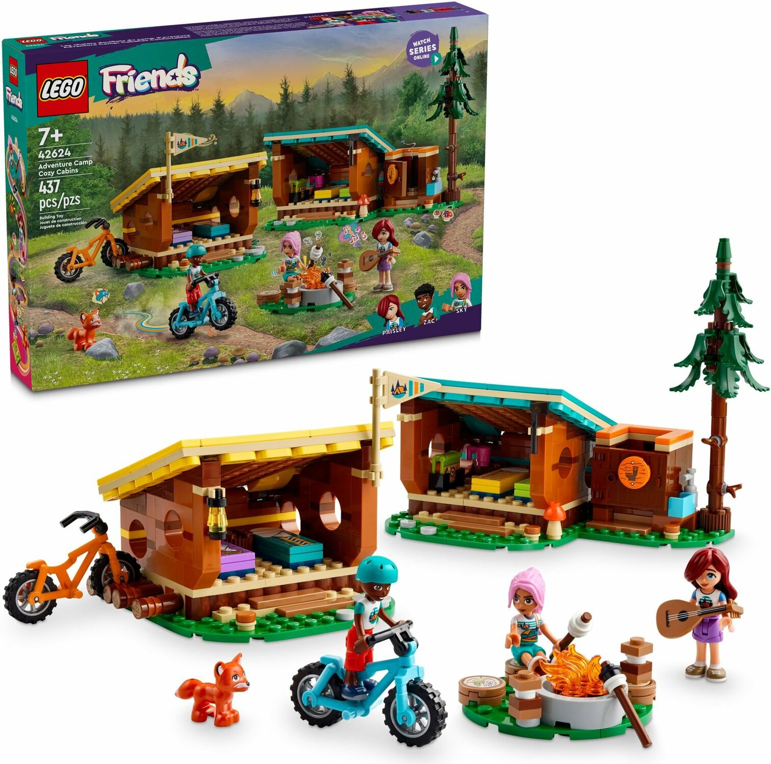 LEGO® Friends 42624 Útulné chatky na dobrodružném táboře
