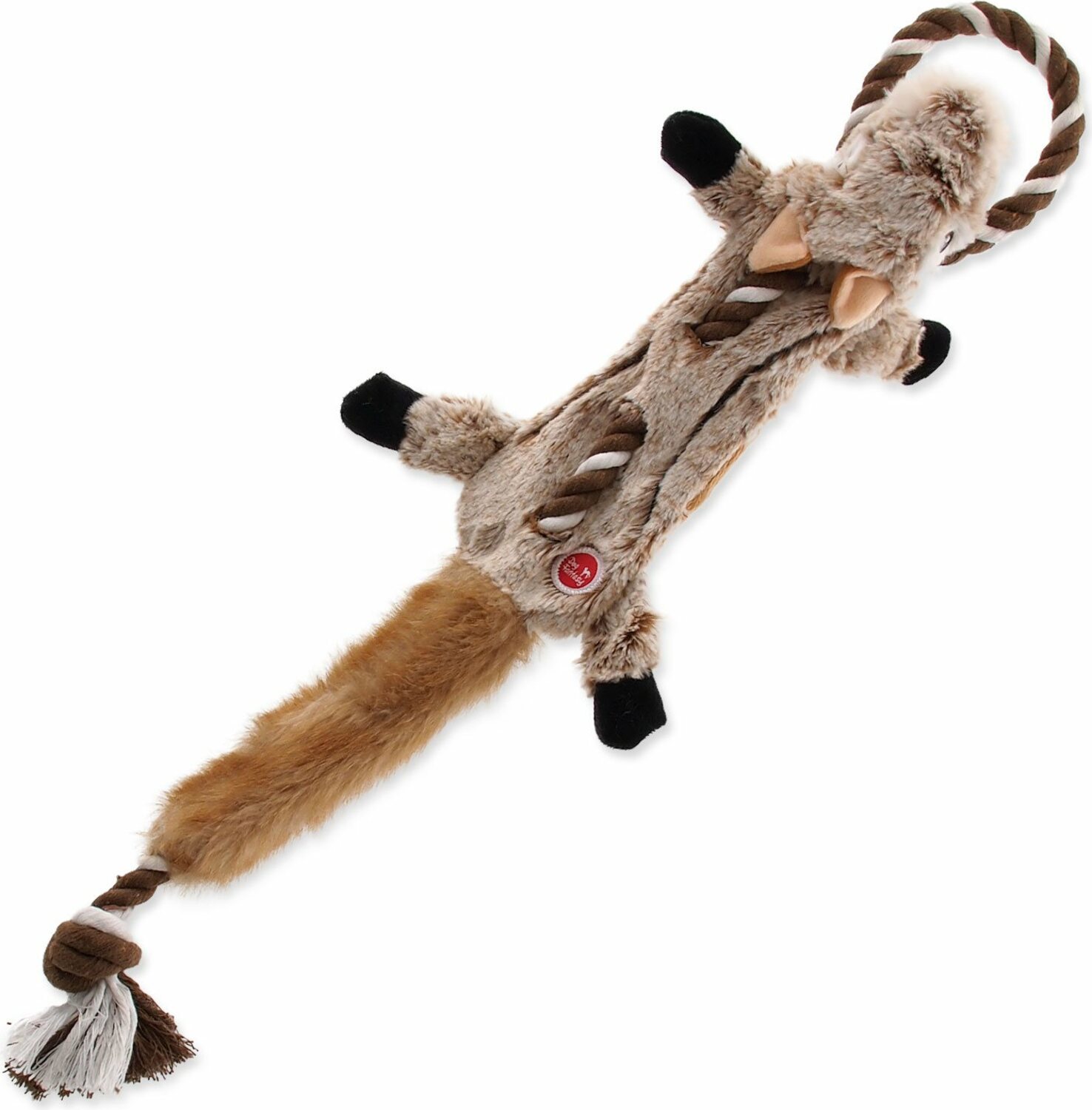 Hračka Dog Fantasy Skinneeez čipmank s provazem 57,5cm
