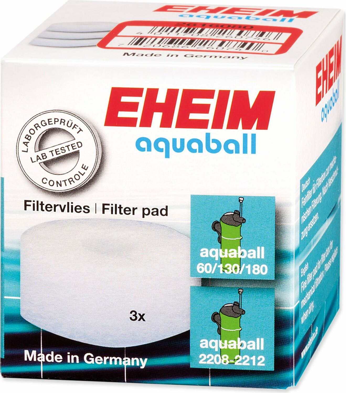 Náplň Eheim vata filtrační Aquaball 60/130/180 3ks