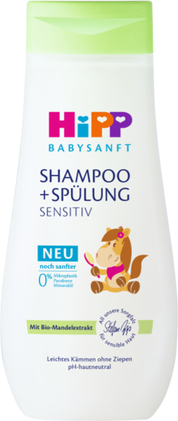 HiPP Babysanft Šampon dětský s kondicionérem 200 ml