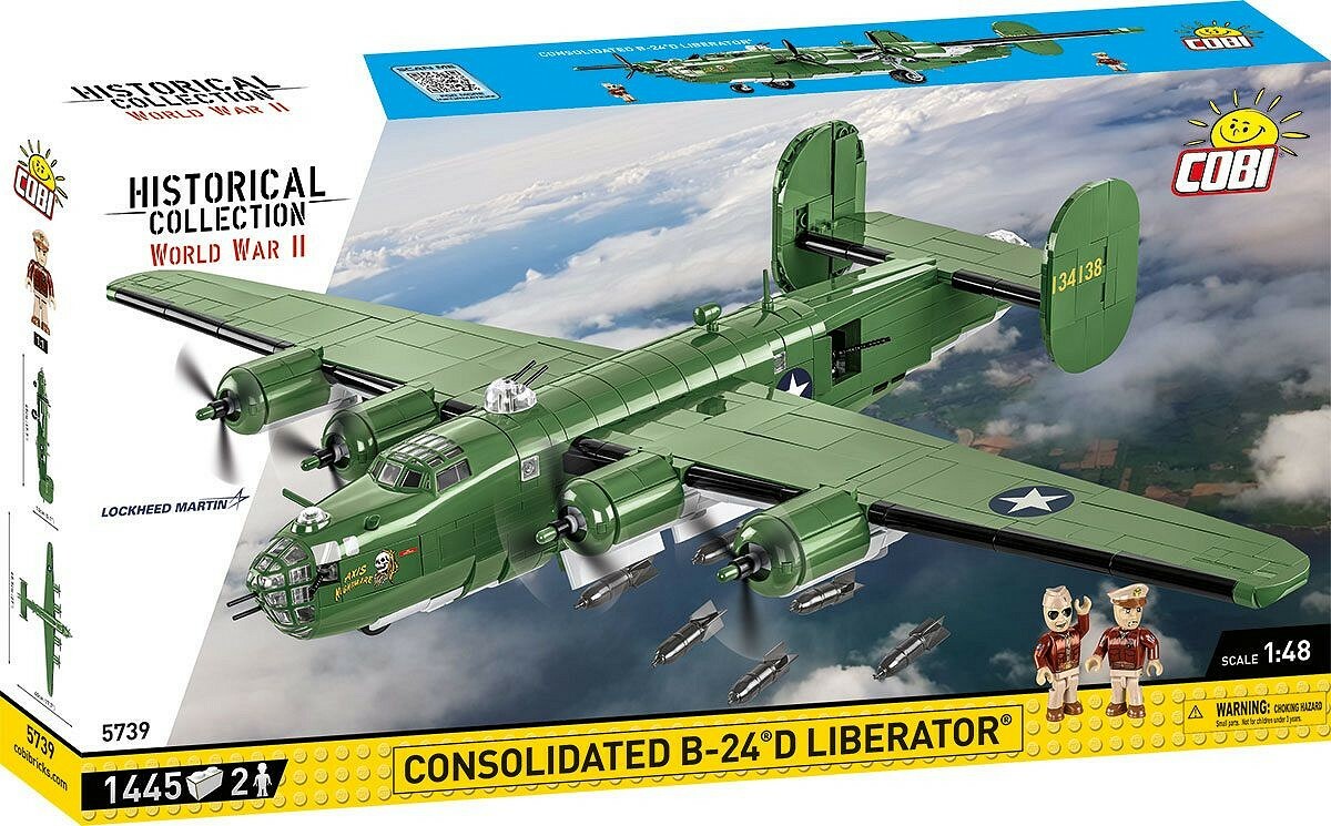 Cobi II WW Consolidated B-24D Liberator, 1:48, 1413 k, 2 f