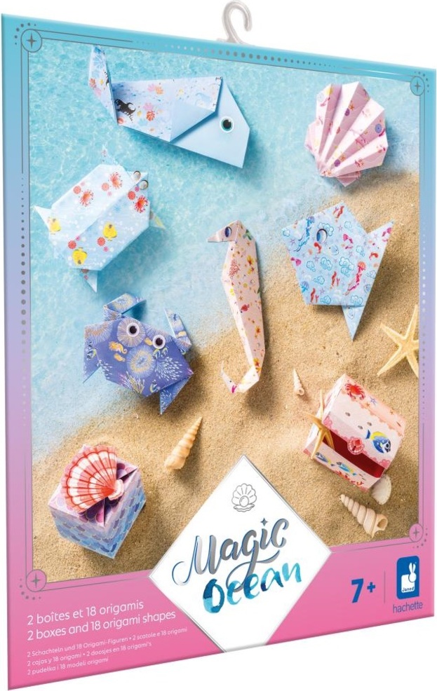 Janod Atelier Sada Mini Origami papírové skládačky Magický oceán